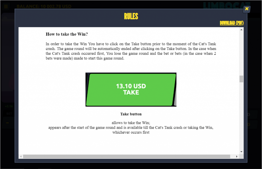 Limbo Cat Crash is an innovative and adrenaline-pumping multiplayer casino game